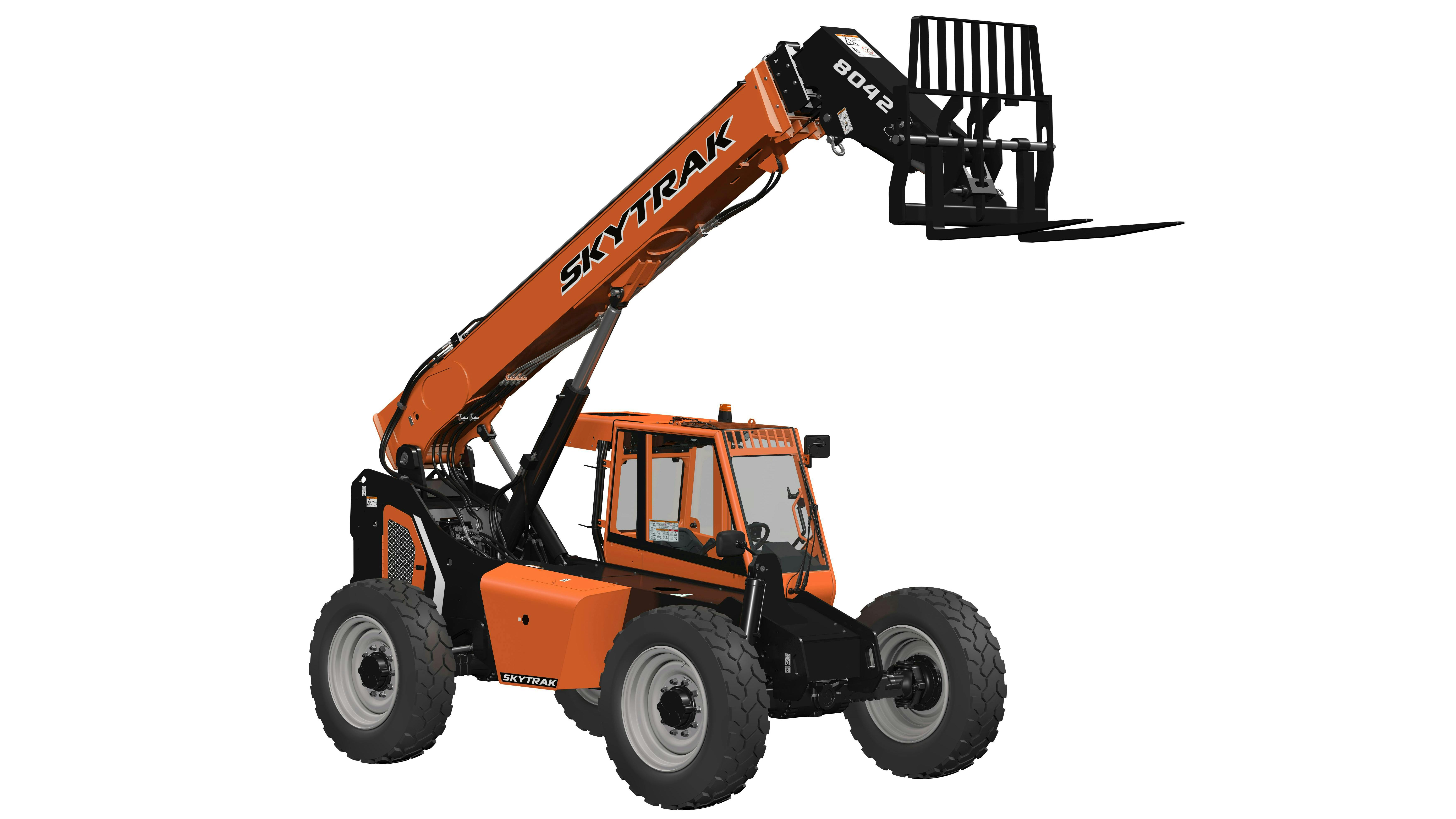 The 8042 lifts 8,000 pounds.