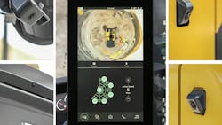 Volvo Smart View with Obstacle Detection gives operators 360-degree visibility of the excavator’s surroundings. Volvo Smart View with Obstacle Detection gives operators 360-degree visibility of the excavator’s surroundings.