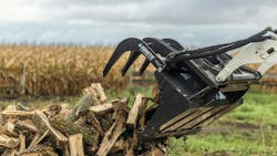Bucket grapple on site. Bucket grapple on site.