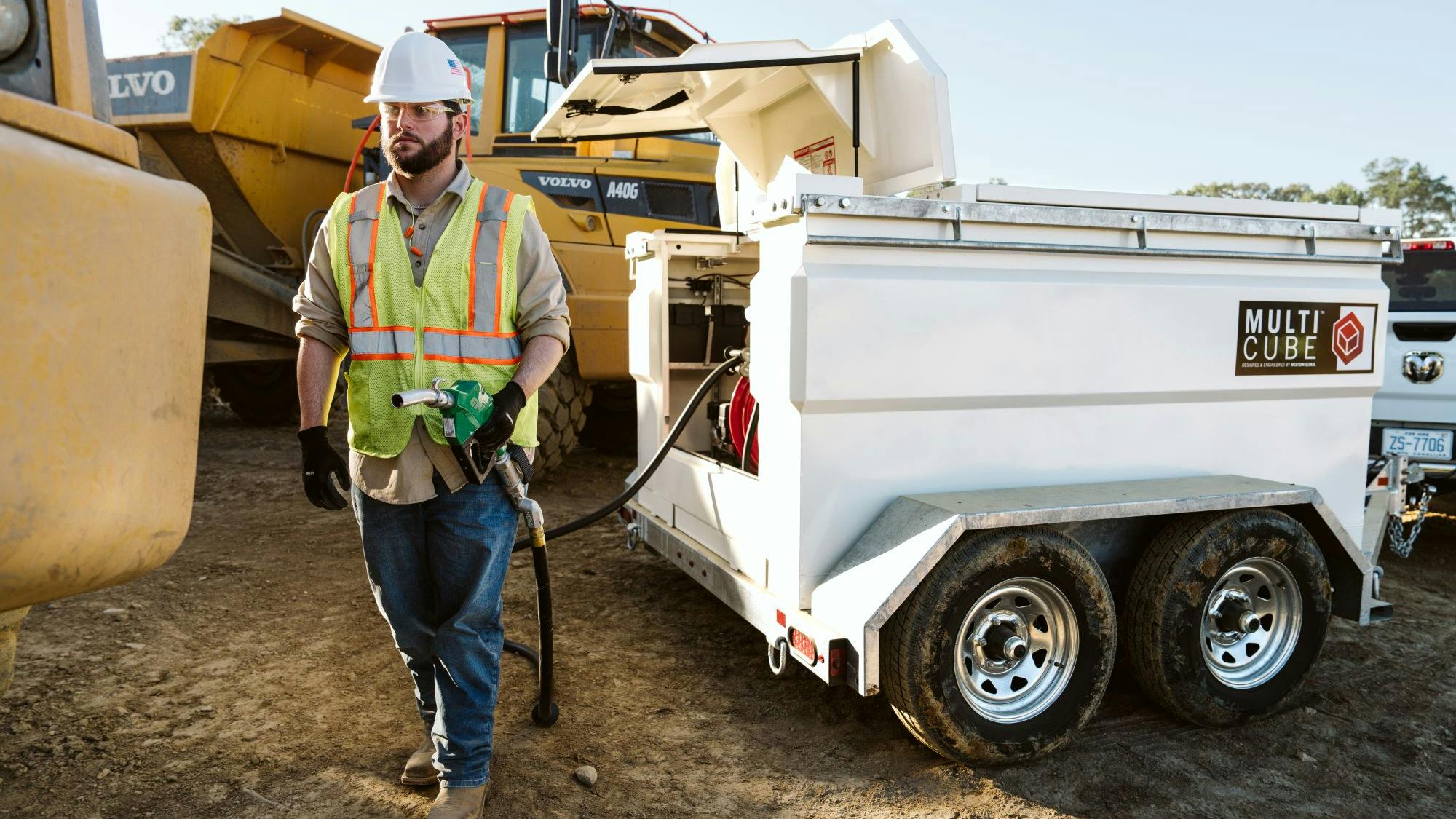 MiniCube deployed on the job site.