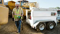 MiniCube deployed on the job site. MiniCube deployed on the job site.