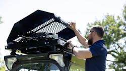 Rooftop cooler is compatible with select Bobcat R Series and John Deere models.