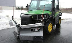 HillTip v-plow featured on a UTV. HillTip v-plow featured on a UTV.