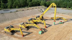 Komatsu's family of demolition excavators is now available to North American customers. Komatsu's family of demolition excavators is now available to North American customers.