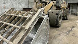 Large buckets (and cab guards) can present unique visibility problems. Large buckets (and cab guards) can present unique visibility problems.