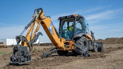 The 580EV is based on the Case 580 'Super N' backhoe. The 580EV is based on the Case 580 'Super N' backhoe.