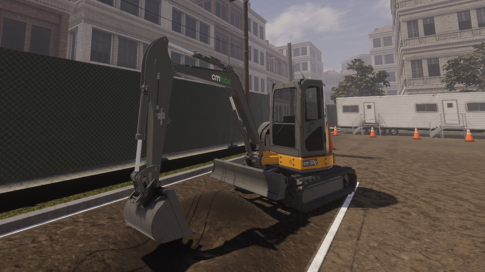 CM Labs mini excavator simulator