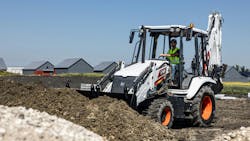 Bobcat's B760 is its first entry into the backhoe loader market. Bobcat's B760 is its first entry into the backhoe loader market.