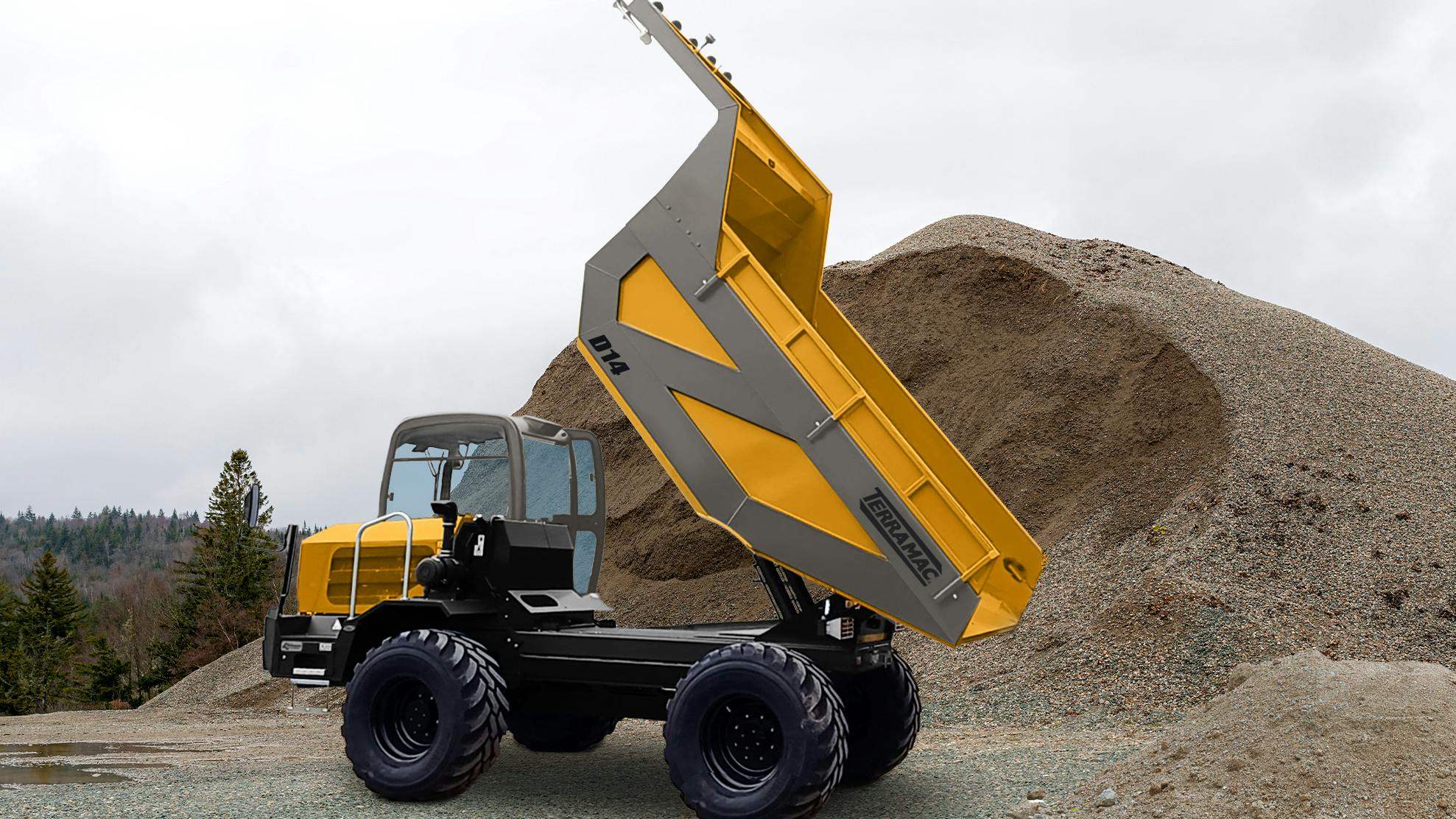 Terramac D14 rigid frame wheeled dumper.