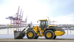 Volvo L120 Electric wheel loader can lift up to 6 tons. Volvo L120 Electric wheel loader can lift up to 6 tons.