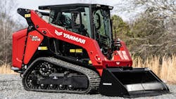 Operating weight on the Yanmar TL80VS is 9,950 pounds. Operating weight on the Yanmar TL80VS is 9,950 pounds.