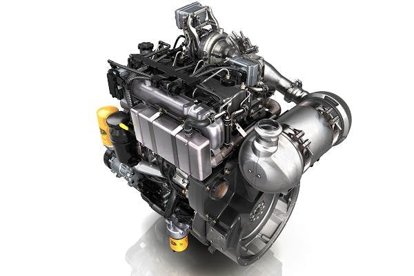 JCB 444 and 448 Stage IV engine that has approved the use of HVO (hydro-treated vegetable oil) fuel as a diesel fuel alternative.