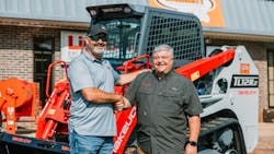 The 10,000th TL 12R2 model, was shipped to Takeuchi dealer Bennet Equipment & Supply and sold to Scott Childress of SEC Construction in Greenville, South Carolina. The 10,000th TL 12R2 model, was shipped to Takeuchi dealer Bennet Equipment & Supply and sold to Scott Childress of SEC Construction in Greenville, South Carolina.