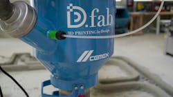 A multifunctional construction robot developed by COBOD that is capable of using conventional concrete in the construction of single- and multistory buildings. A multifunctional construction robot developed by COBOD that is capable of using conventional concrete in the construction of single- and multistory buildings.