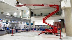 CMC 65L work platform has a basket load capacity of 507 pounds. CMC 65L work platform has a basket load capacity of 507 pounds.