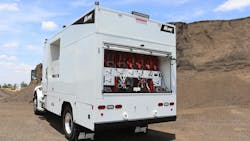 Sage Oil Vac lube body contains eight product tanks. Sage Oil Vac lube body contains eight product tanks.