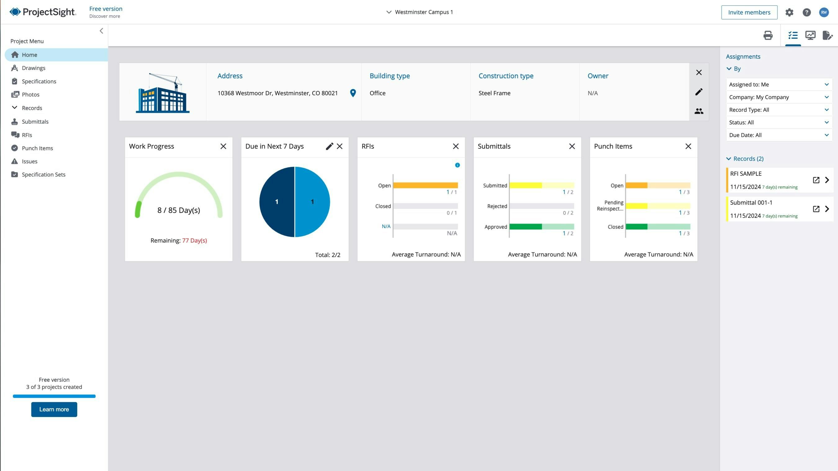 Trimble ProjectSight Project Management Software