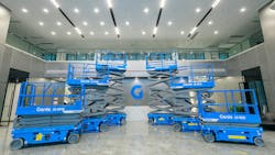 Genie has redesigned its GS scissor lifts. Genie has redesigned its GS scissor lifts.