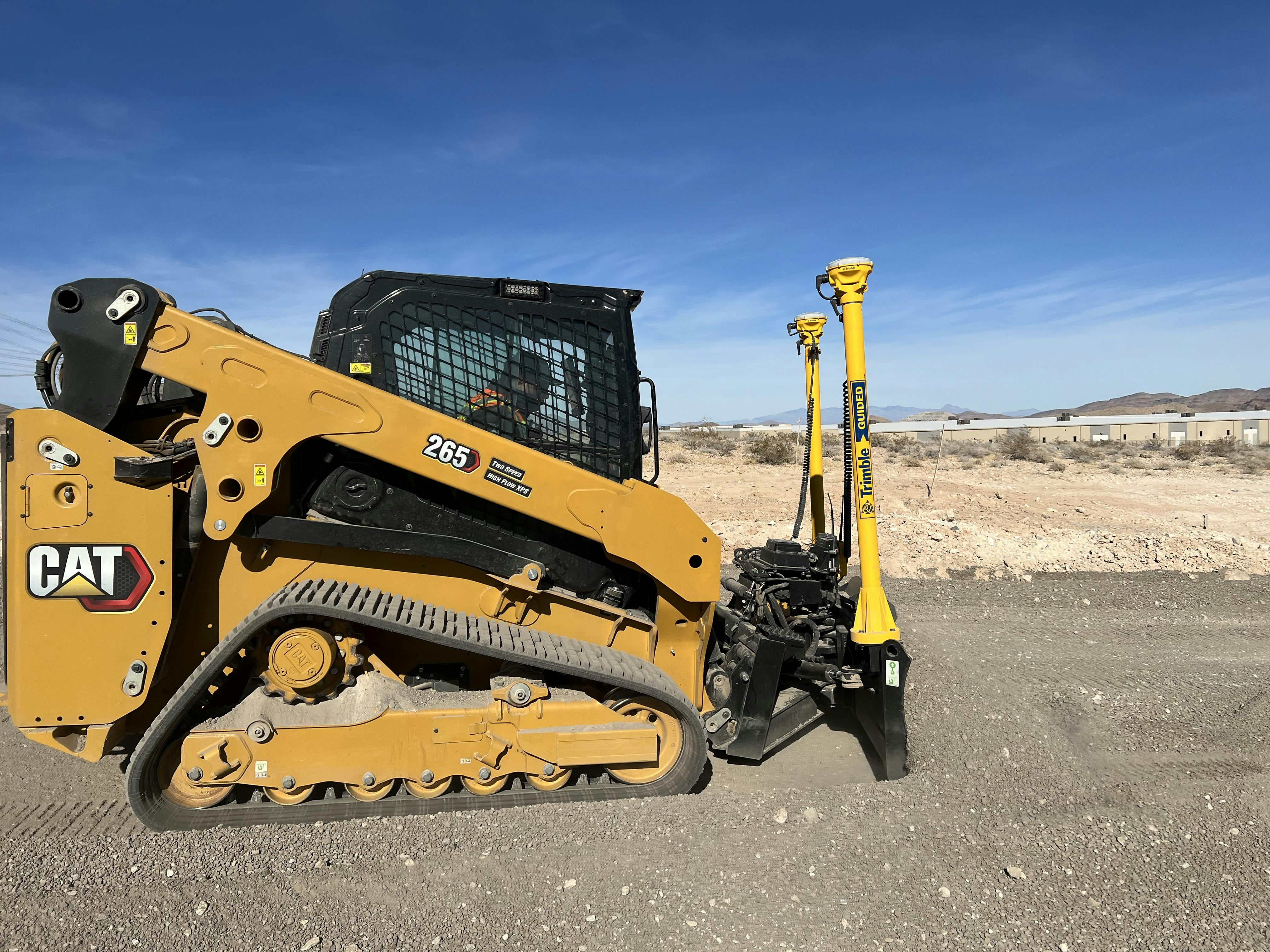 Cat CTL with Trimble