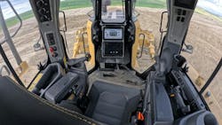 The next generation cab provides 17% improved visibility than the previous design. The next generation cab provides 17% improved visibility than the previous design.