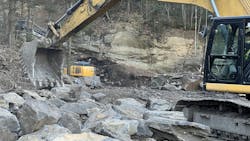 Excavators in rock Excavators in rock