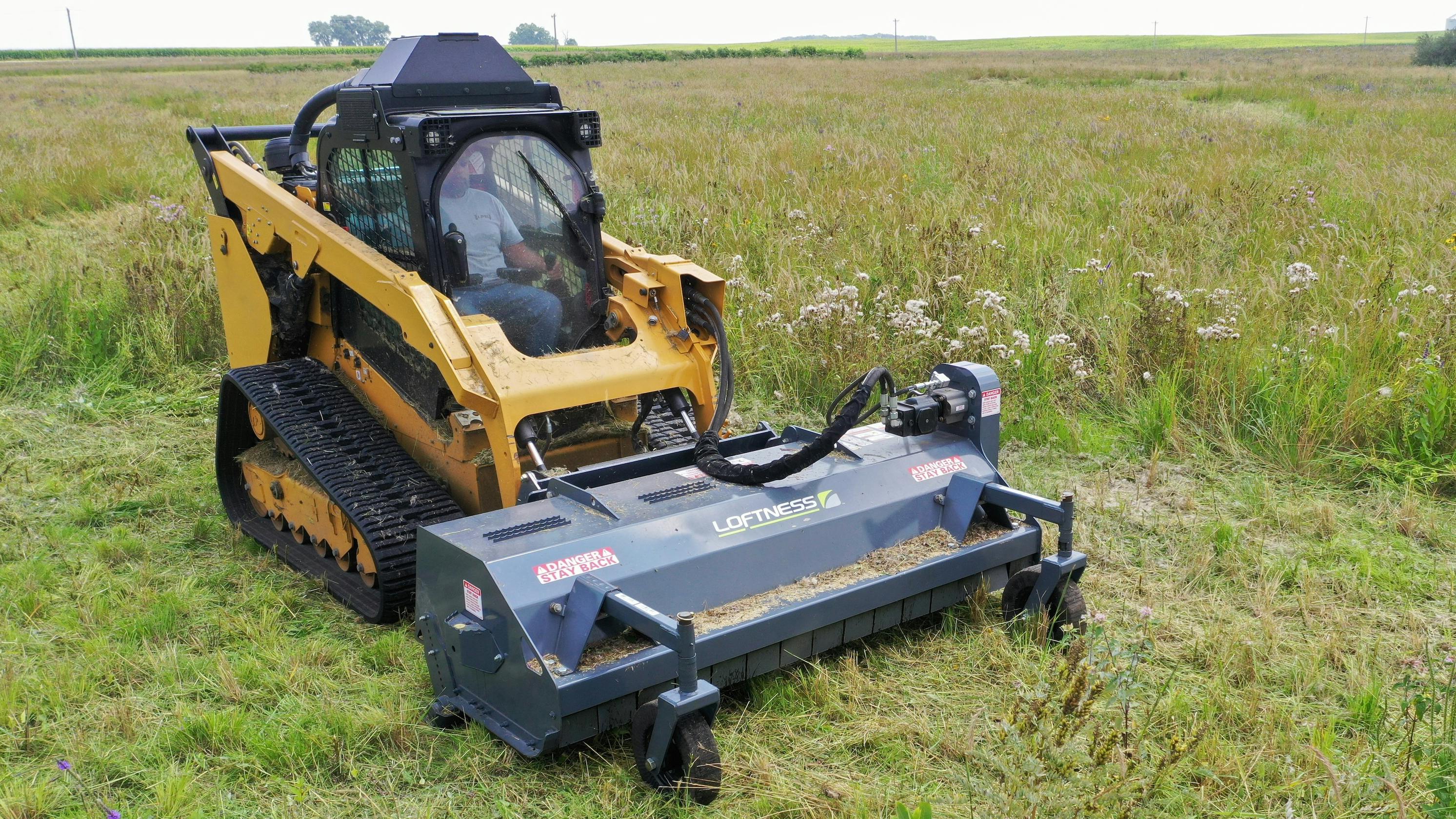 Loftness Flail Mower Attachment for Skid Steers