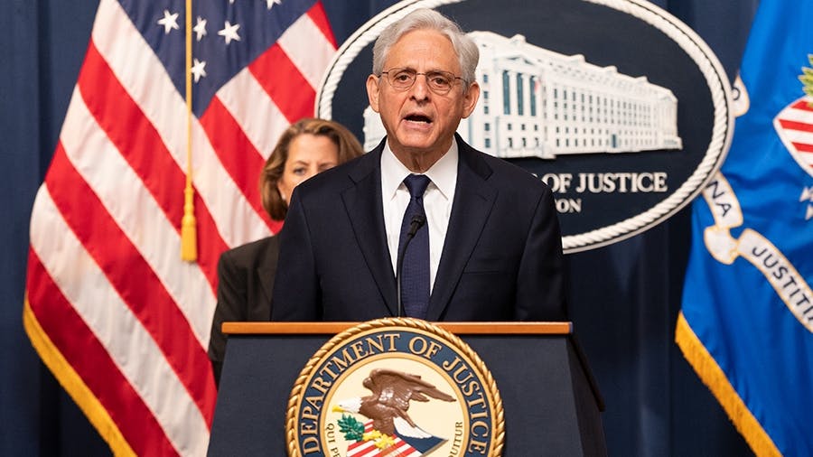 Attorney General Merrick B. Garland (file photo).
