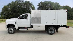 The single-axle lube truck from Elliot, a Stellar Industries brand. The single-axle lube truck from Elliot, a Stellar Industries brand.