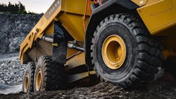 Reinforced axles withstand heavier loads and higher torque than predecessor Volvo articulated haulers. Reinforced axles withstand heavier loads and higher torque than predecessor Volvo articulated haulers.