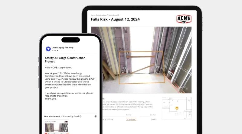 DroneDeploy fall risk