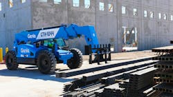 The Genie GTH-1044 telehandler. The Genie GTH-1044 telehandler.