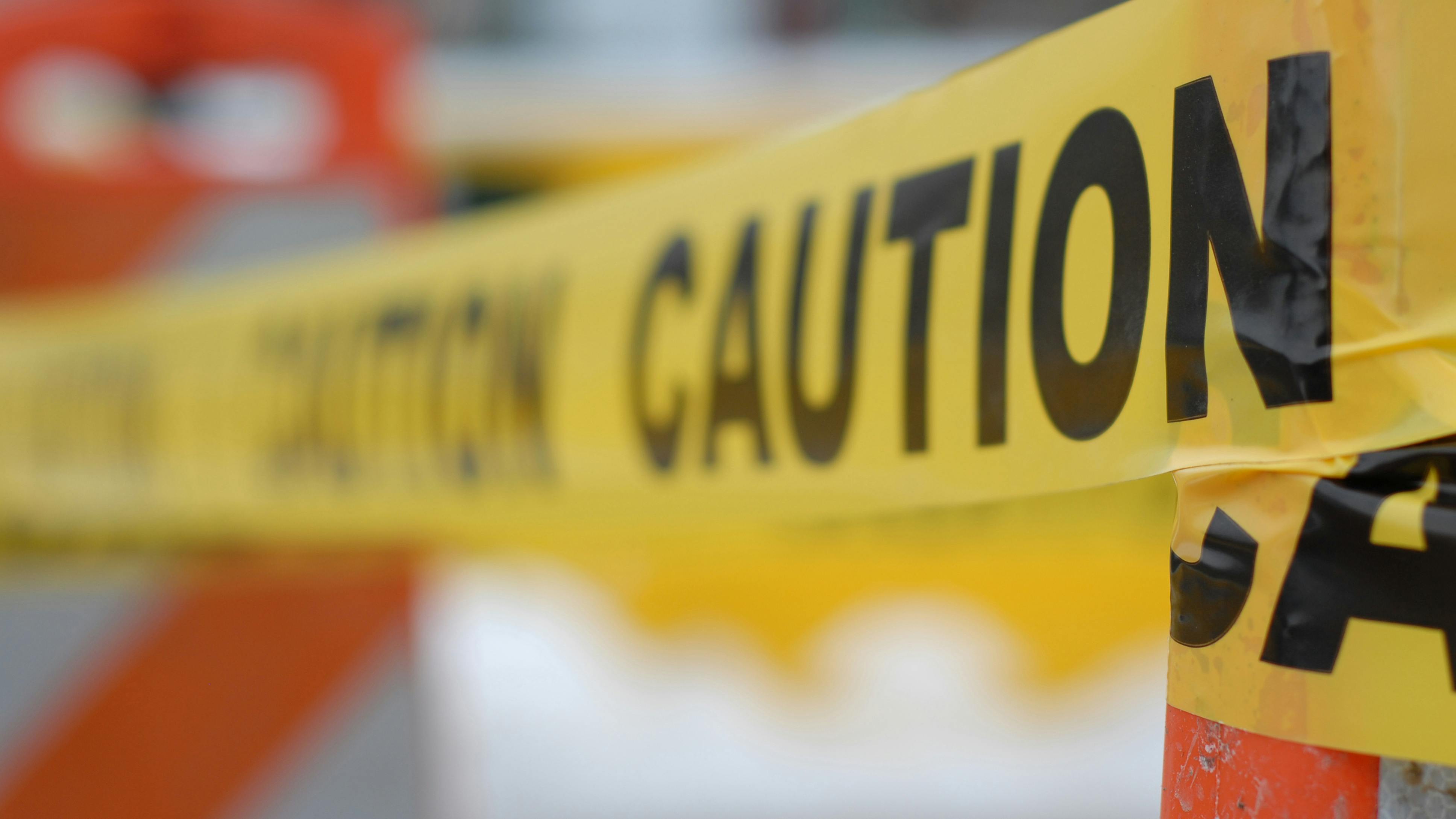 Work zone caution tape