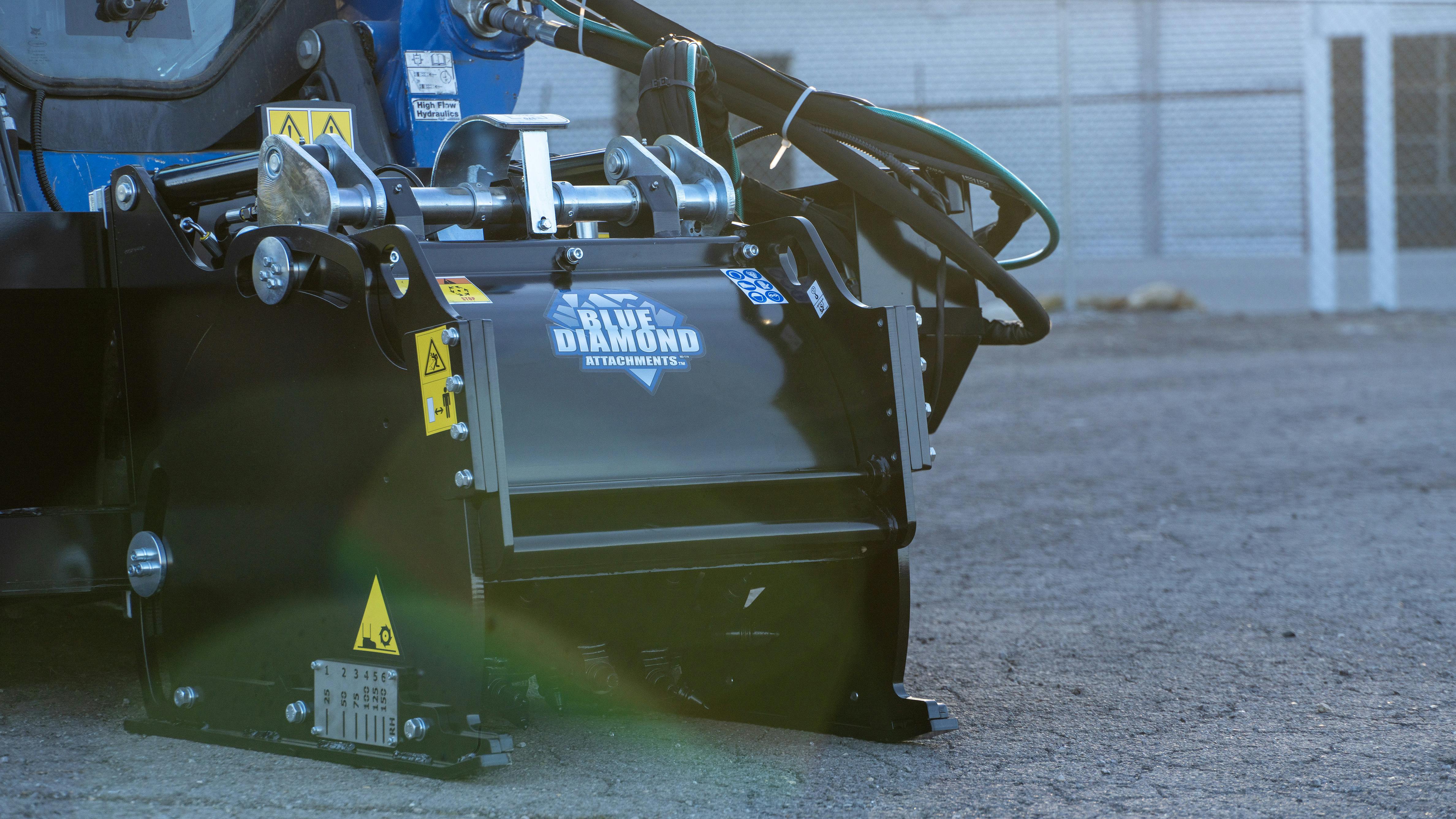 Eight models of Blue Diamond cold planers range from 14 inches to 48 inches in milling width.