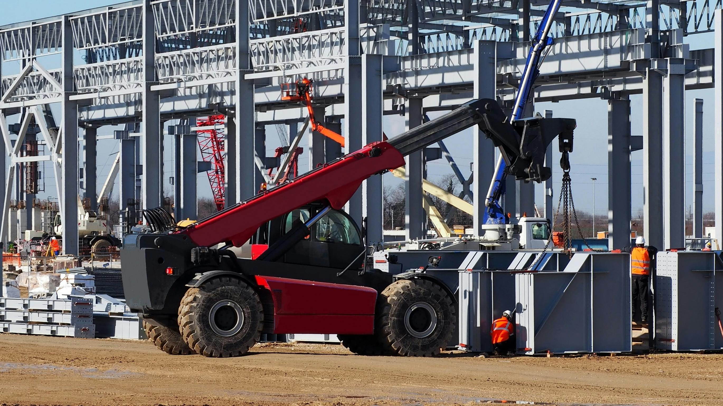 Avoid operating telehandlers on uneven or unstable ground. Be cautious of soft soil, slopes, and trenches that may compromise stability.