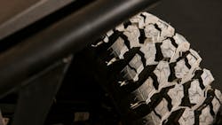 Tires made from heavy-duty, nondirectional materials can better handle sharp debris and rugged terrain. Tires made from heavy-duty, nondirectional materials can better handle sharp debris and rugged terrain.