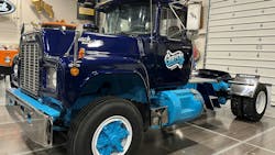 The restored 1984 Mack R Model has been donated to the Mack Museum. The restored 1984 Mack R Model has been donated to the Mack Museum.