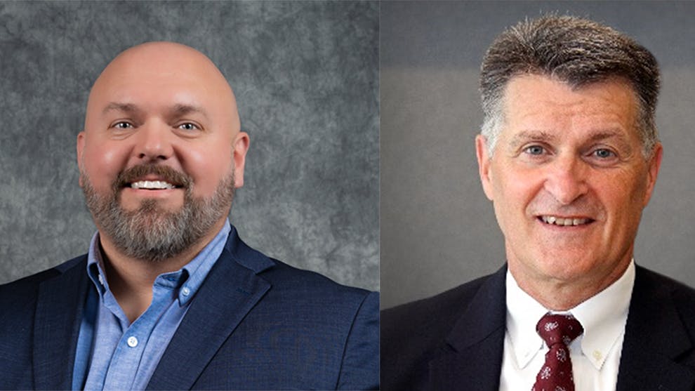 Rod Bull, left, and Rod Schrader.