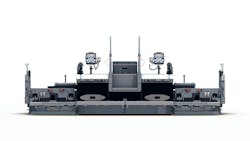 The VR 500 screed achieves pave widths of between 8 feet 4 inches and 20 feet 12 inches. The VR 500 screed achieves pave widths of between 8 feet 4 inches and 20 feet 12 inches.