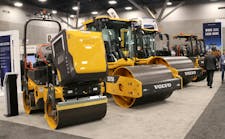 Volvo displayed its compactor lineup at World of Asphalt 2025 in St. Louis. Volvo displayed its compactor lineup at World of Asphalt 2025 in St. Louis.
