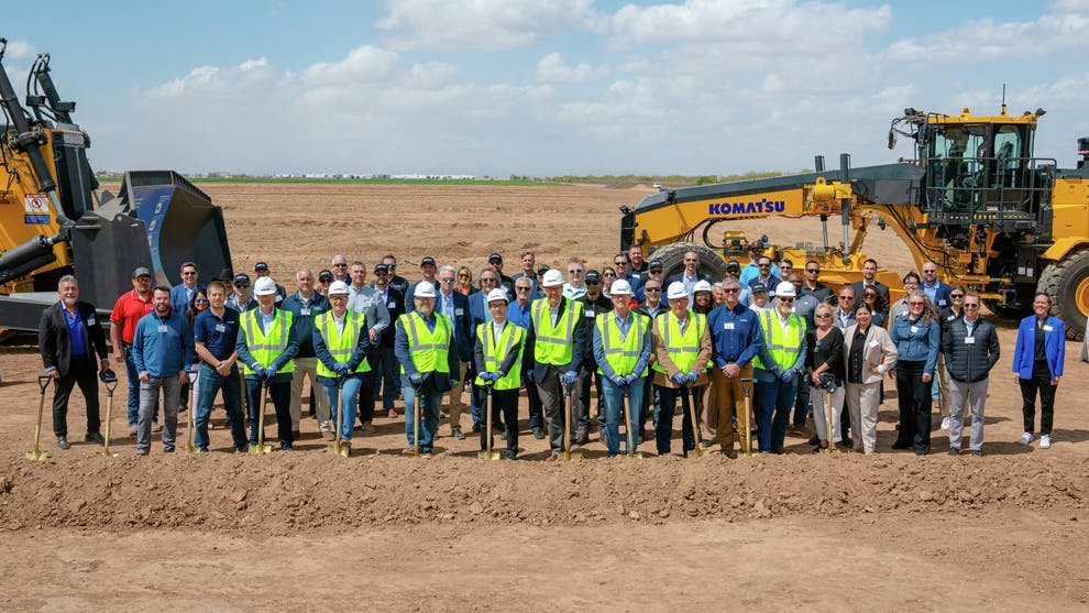 Groundbreaking ceremony in Mesa, Arizona.
