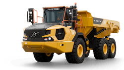 Volvo A40 Electric ADT has a payload of 39 tons. Volvo A40 Electric ADT has a payload of 39 tons.