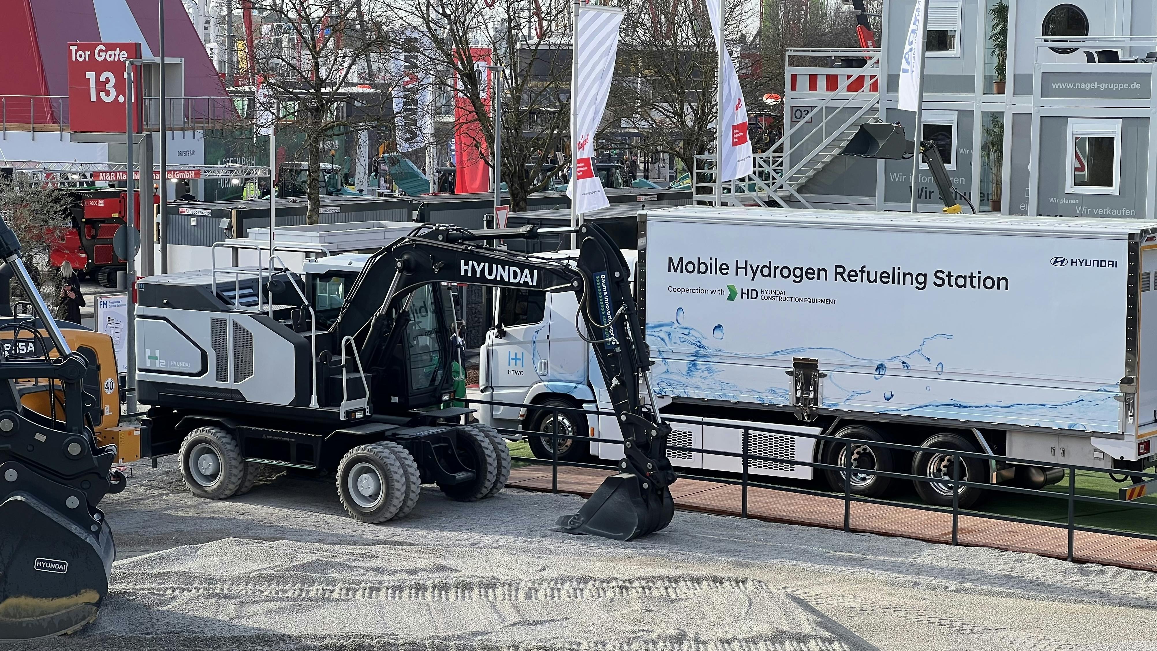 Hyundai hydrogen excavator