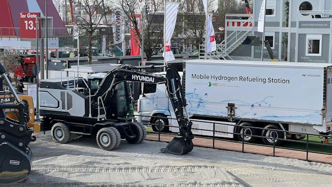 Hyundai hydrogen excavator