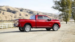 Ram Heavy Duty pickups have 8-speed automatics—ZF gearboxes for diesels and a proprietary TorqeFlight for gasoline engines—replacing previous 6-speeds. An eTorque mild hybrid is available in 4-door models. Ram Heavy Duty pickups have 8-speed automatics—ZF gearboxes for diesels and a proprietary TorqeFlight for gasoline engines—replacing previous 6-speeds. An eTorque mild hybrid is available in 4-door models.