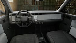 The Blank State’s standard spartan interior has bare essentials with no computer screen or radio, though they will be optional, along with exterior vinyl color wraps. The Blank State’s standard spartan interior has bare essentials with no computer screen or radio, though they will be optional, along with exterior vinyl color wraps.