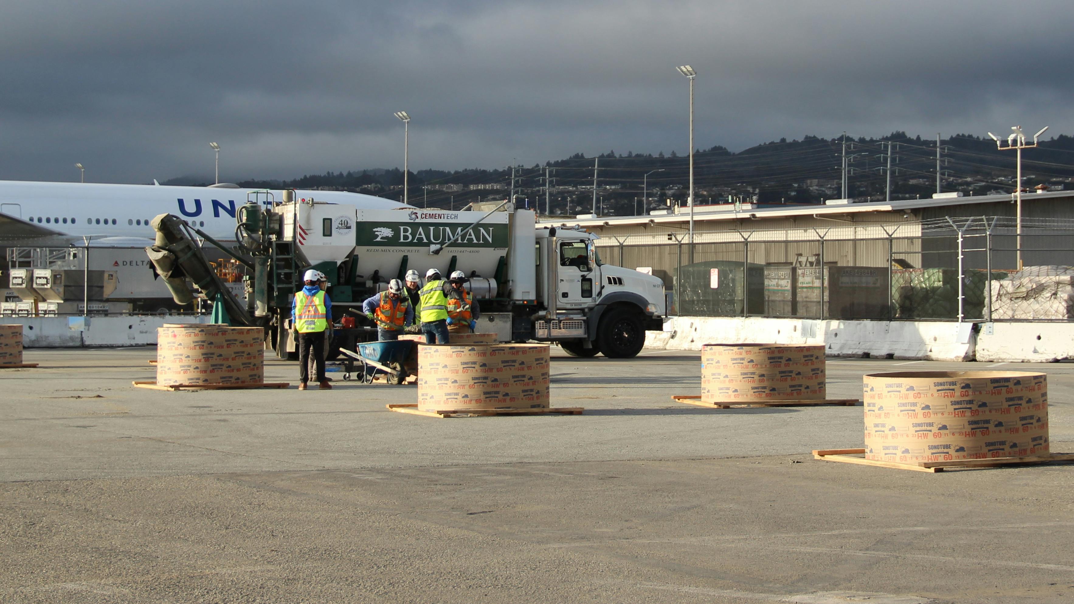 Cemen Tech volumentric mixer compensated for the fast-setting C Crete by mixing it as it was needed.