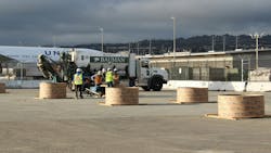 Cemen Tech volumentric mixer compensated for the fast-setting C Crete by mixing it as it was needed. Cemen Tech volumentric mixer compensated for the fast-setting C Crete by mixing it as it was needed.