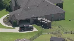 Driver injured after dump truck crashes into North Texas house, officials say