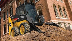 The 316 P Tier and 318 P Tier skid steers from John Deere bring P-Tier comfort, convenience, and safety. The 316 P Tier and 318 P Tier skid steers from John Deere bring P-Tier comfort, convenience, and safety.
