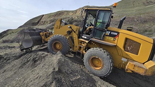 Equipment operator training at the Idaho Transportation Department.